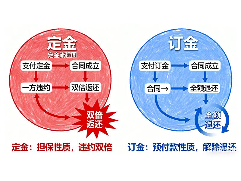 定金与订金法律效力天差地别